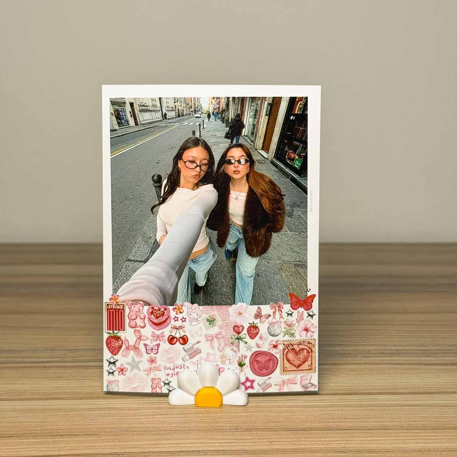 Portafoto Flor + Polaroid 