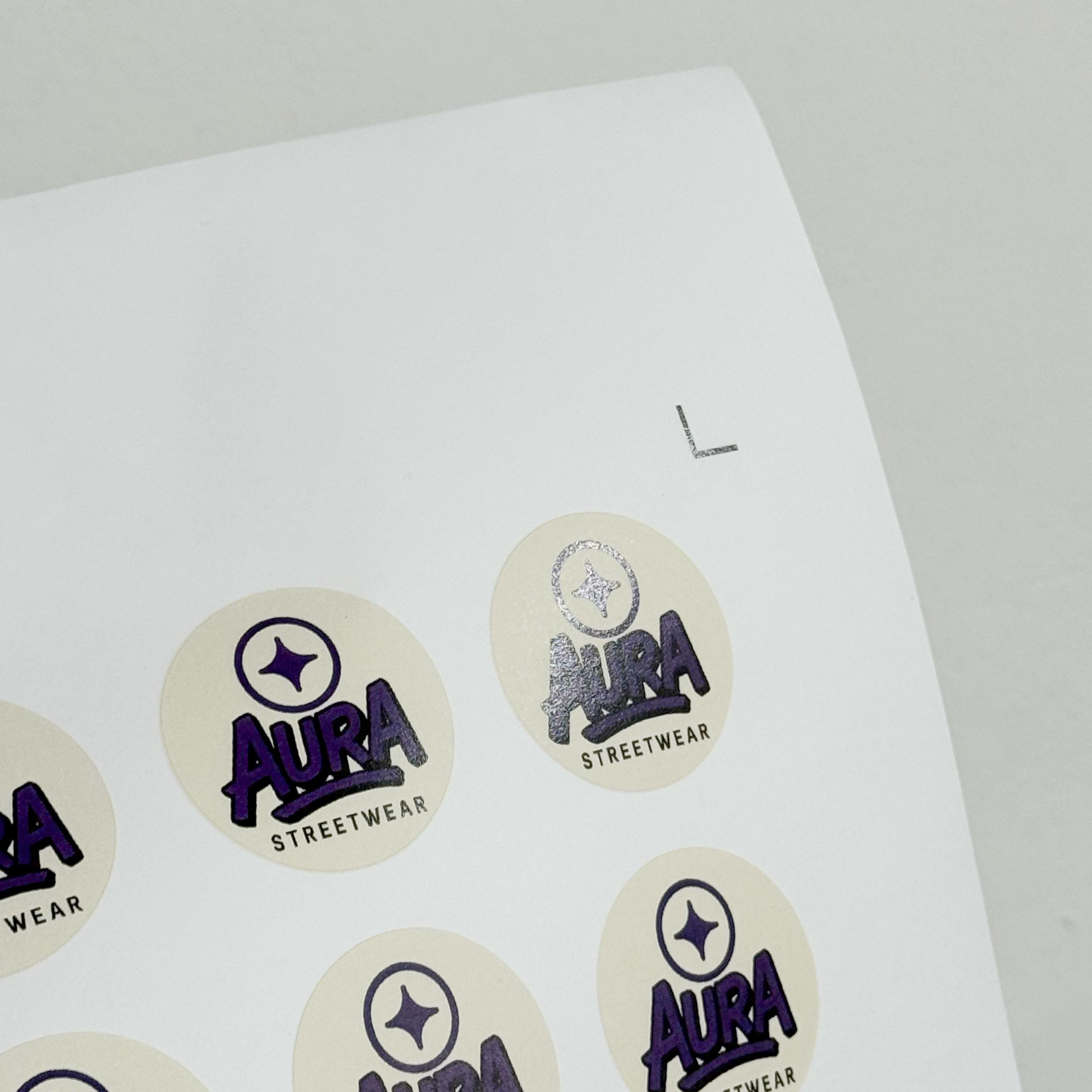 Adhesivos redondos con plotter de corte 5x5